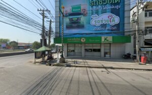 Kasikorn Bank Cash Deposit Machine (CDM): ตู้เอทีเอ็มของธนาคารกสิกรไทยที่สมุทรสาครอำเภอเมืองสมุทรสาคร